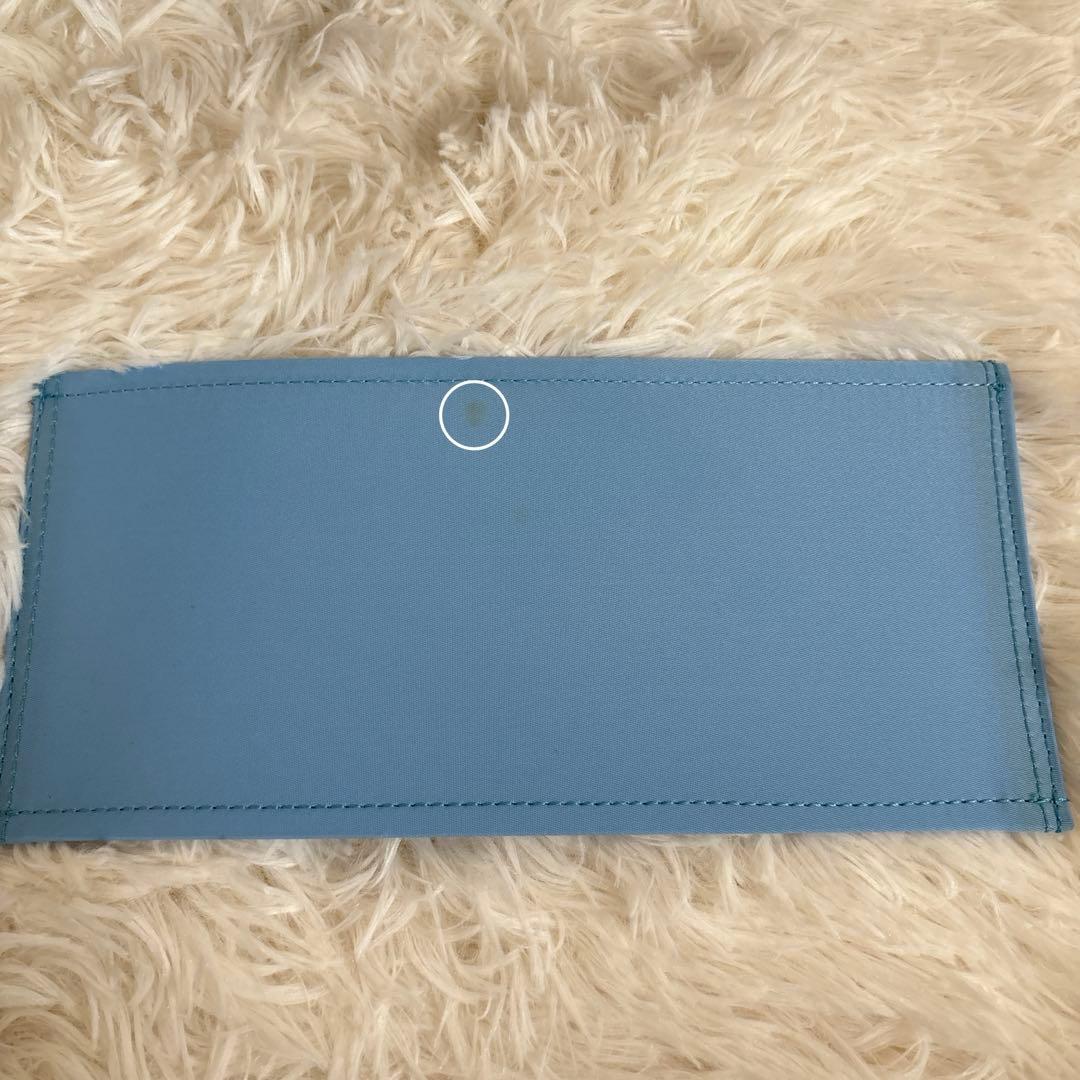 美品PORTERポーター　クリーム トートバッグ ポーチ付き　ライトグレー/水色