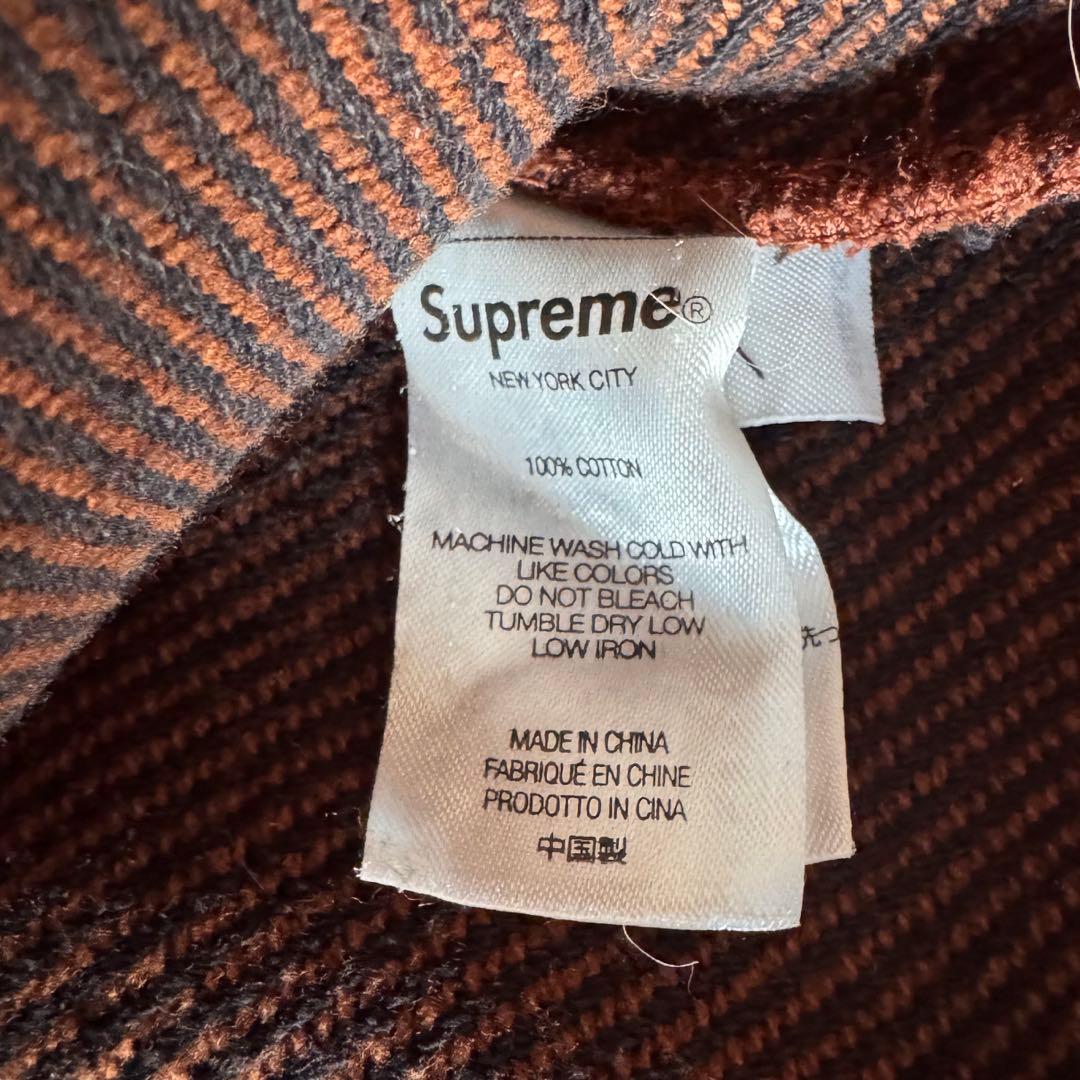 n*様 ⭐️美品⭐️Supreme ブラッシュドフランネル　ツイルシャツ　ブラウ