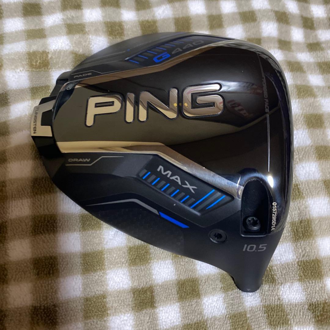 ほむ PING G440 MAX 10.5°ドライバー、ヘッドカバー付き。