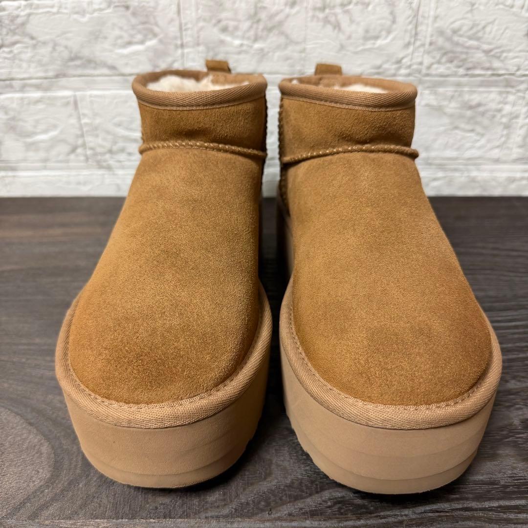 UGG クラシック ウルトラミニ プラットフォーム 24㎝ チェスナット