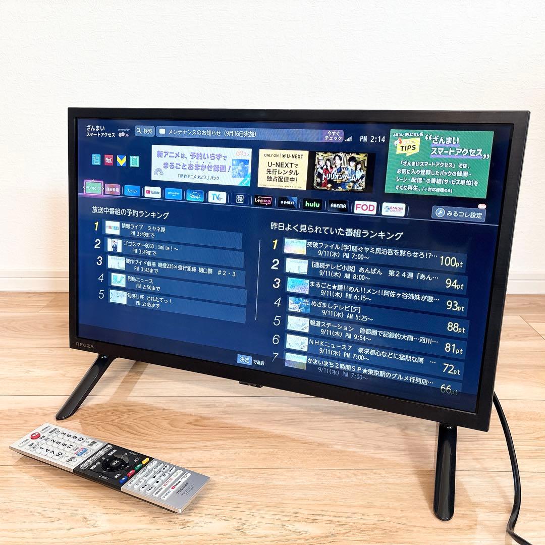 2024年製✨ レグザ 24インチ テレビ ネット動画 24V35N 東芝 美品