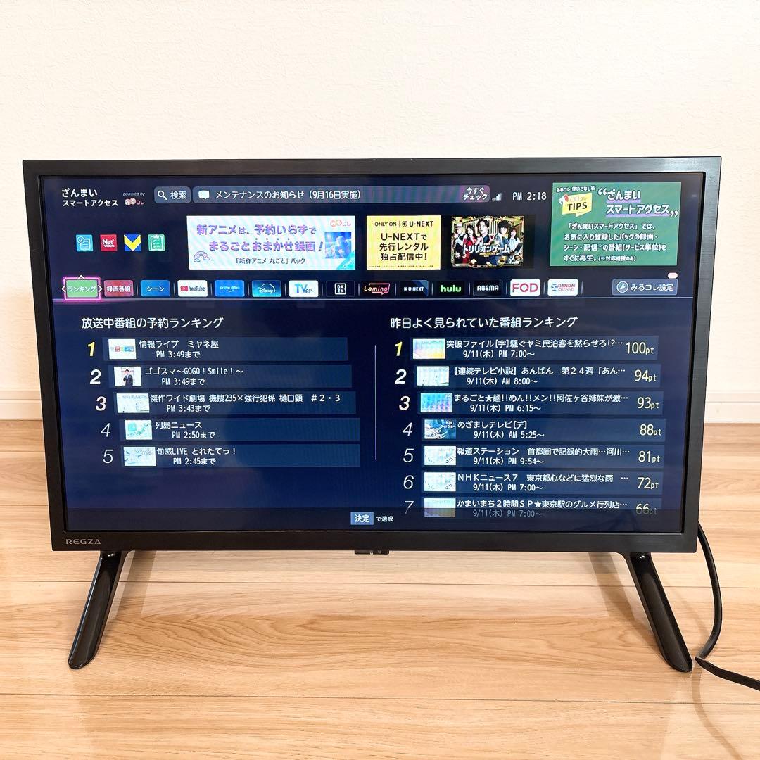 2024年製✨ レグザ 24インチ テレビ ネット動画 24V35N 東芝 美品