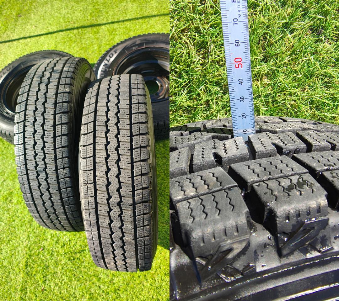 ④ハイエース(200系)用のスタッドレスタイヤ＆ホイール4本セット(中古)