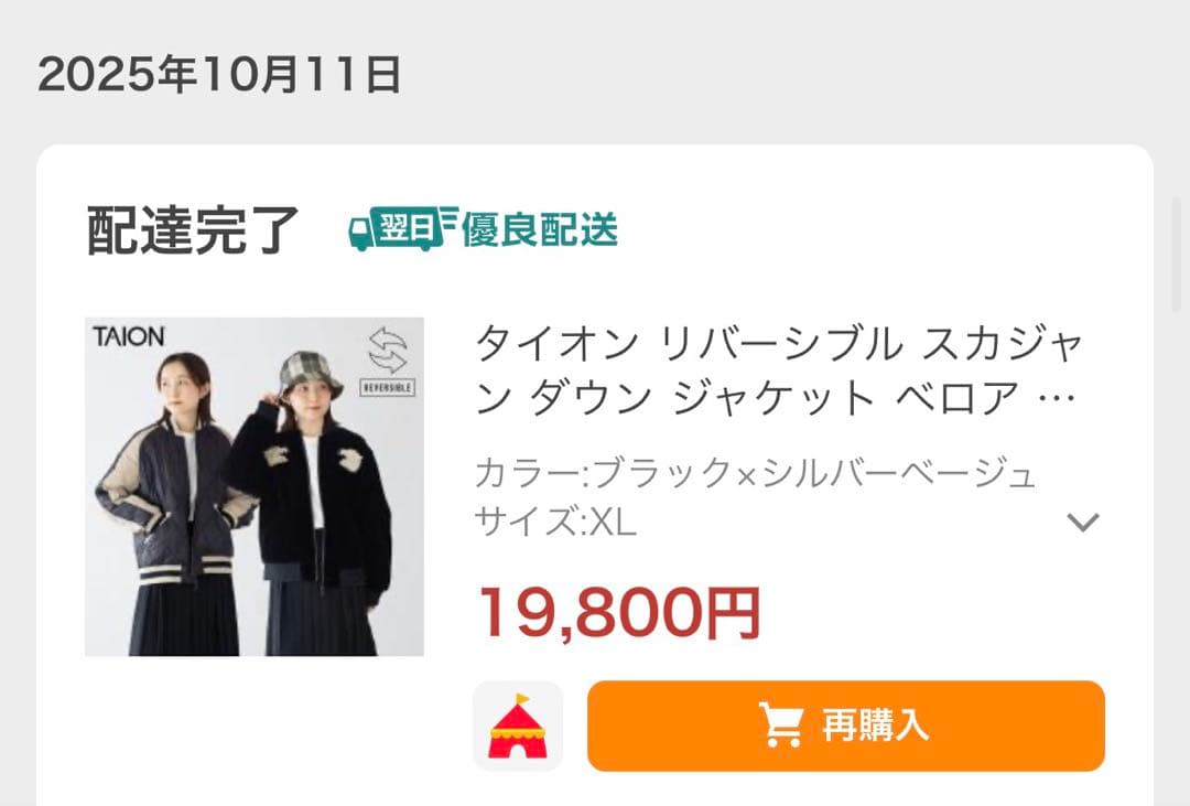 taion リバーシブル　スカジャン