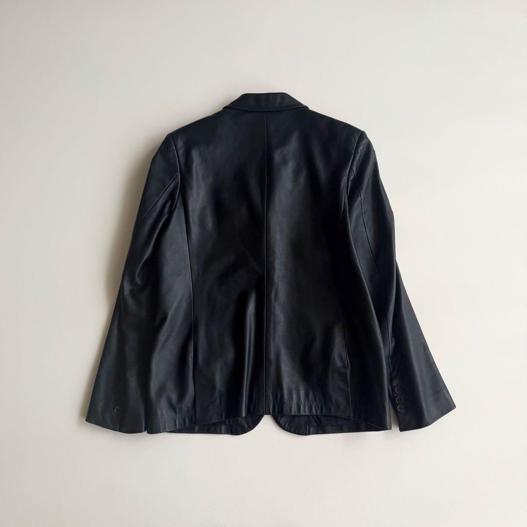 【バリー】レザージャケット 羊革 ブラック テーラード 高級感 イタリア製 40