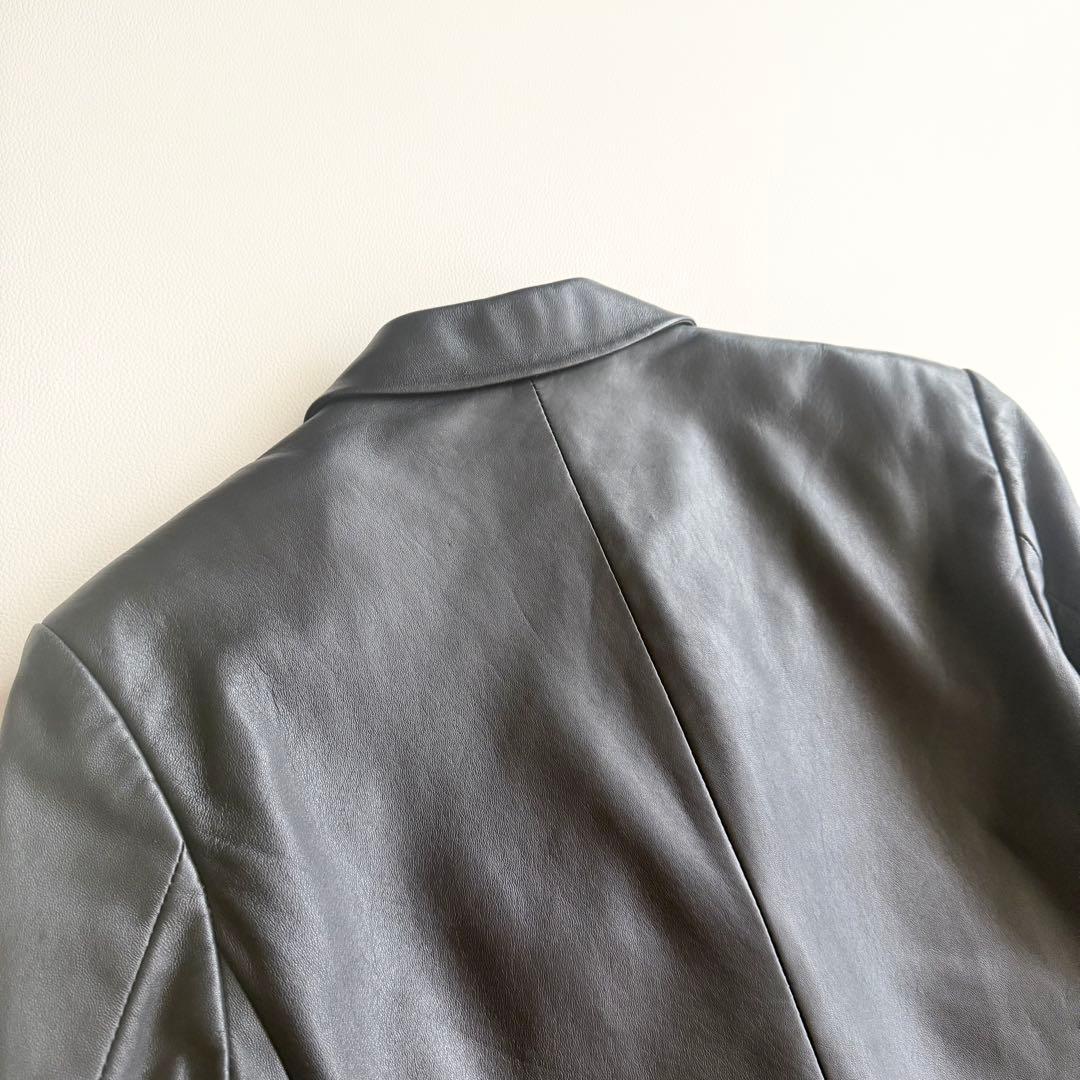【バリー】レザージャケット 羊革 ブラック テーラード 高級感 イタリア製 40