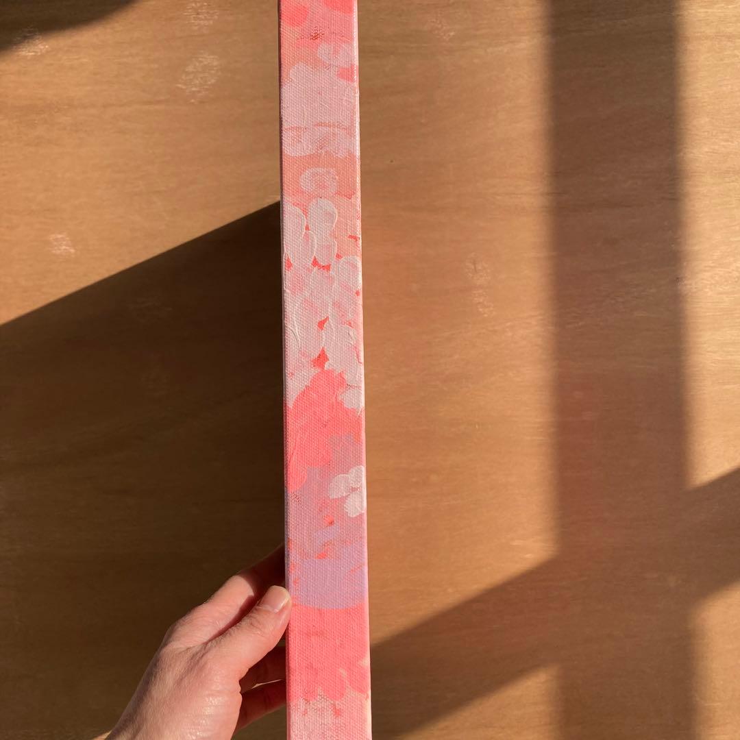 【原画・送料無料】春　迎春　お部屋でお花見気分　「桜」原画縦約40㎝×横約40㎝