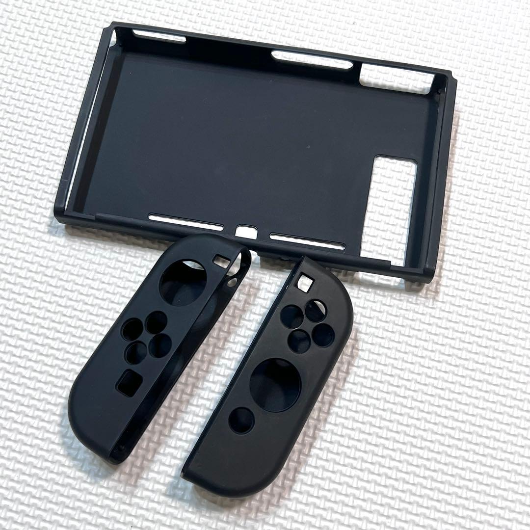 Nintendo Switch 本体 グレー 2020年製 カバー 保護フィルム