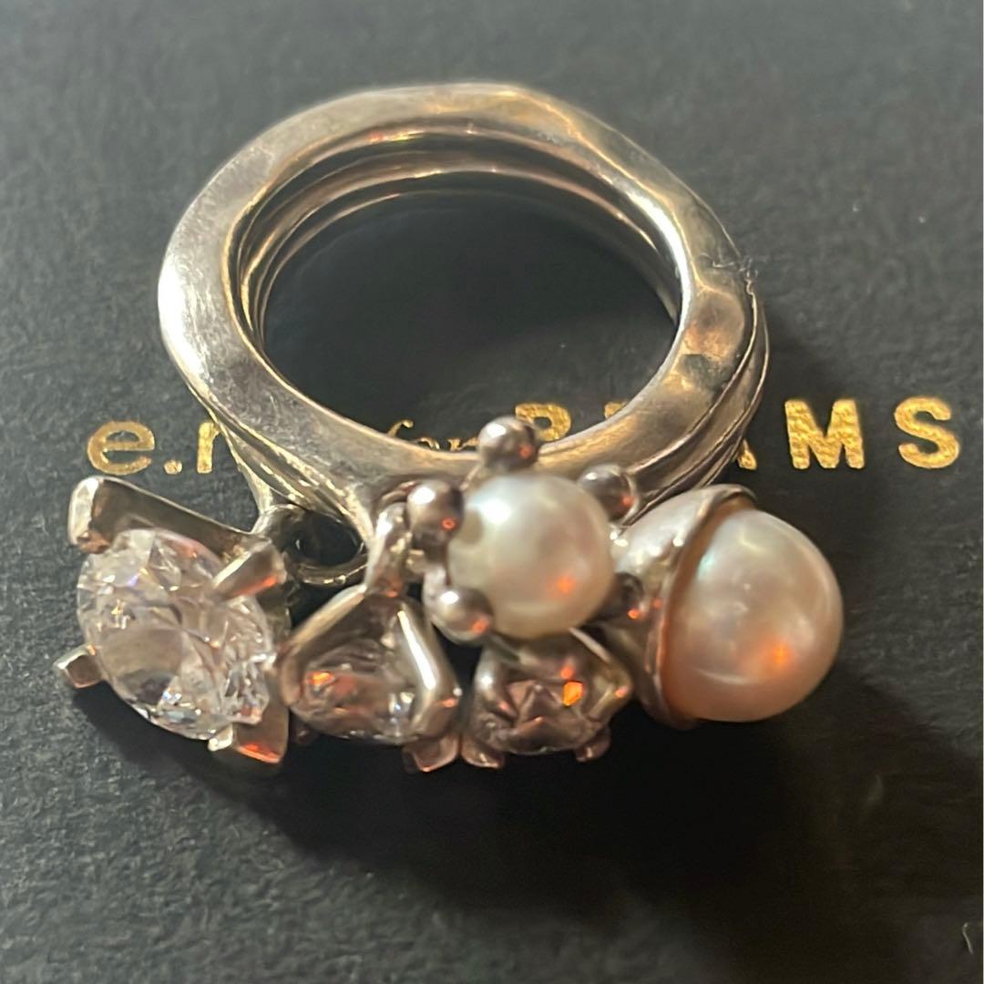 e.m. イーエム　3連　シルバー　リング