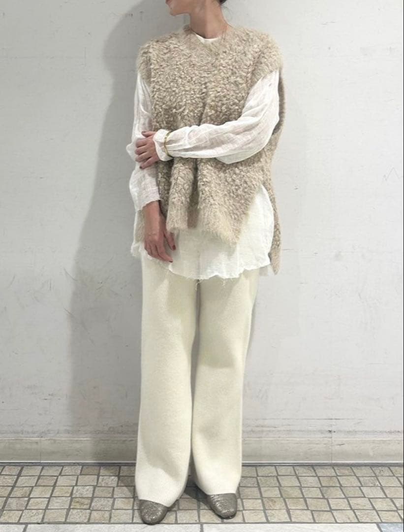 CALMEL カルメール アルパカブレンドベスト