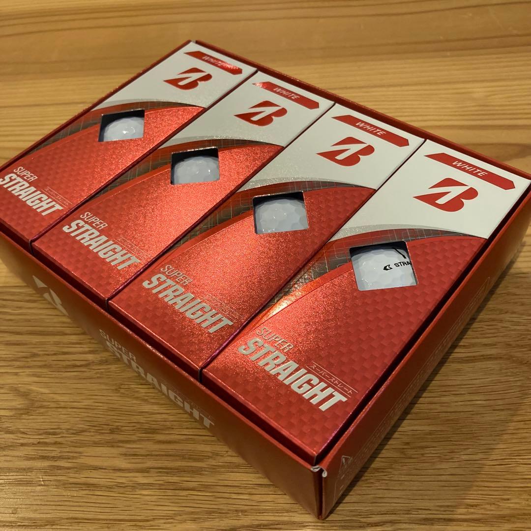 ブリヂストン　スーパーストレート　ホワイト　３ダース　ゴルフボール※