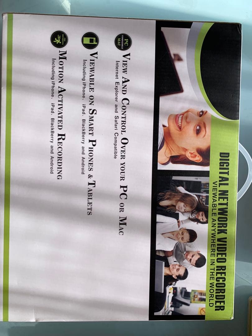 業務用、安定の有線での防犯カメラ　高信頼性4台+受信機　PSE電源アダプター付き