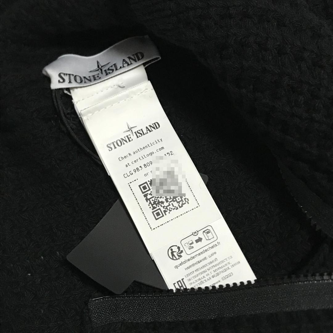 STONE 　ネックウォーマー　ジップ　黒　ストーンアイランド　新品