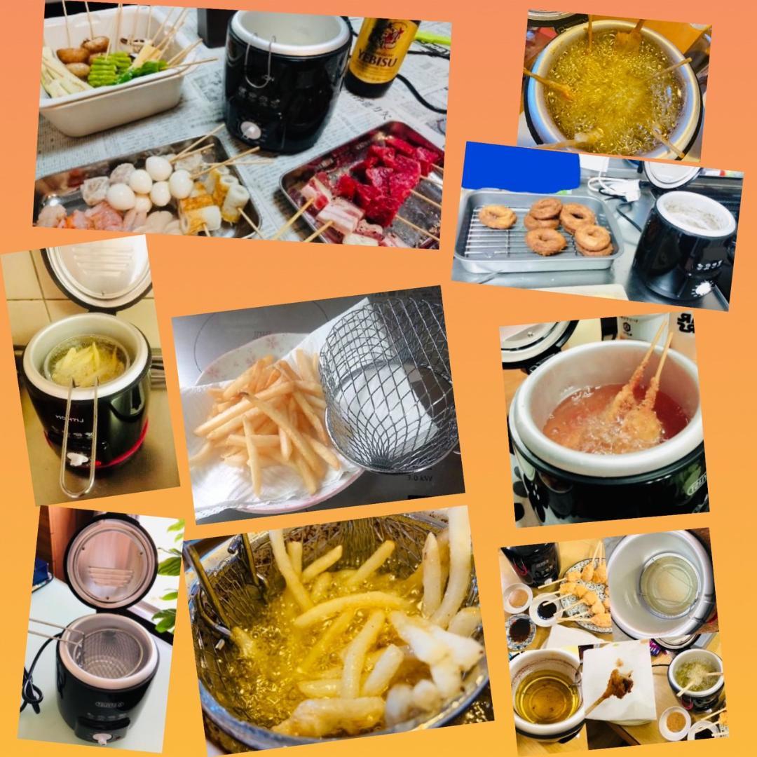 ❤キッチンを汚さずに卓上で簡単手軽に揚げ物調理できちゃう♪❤電気フライヤー