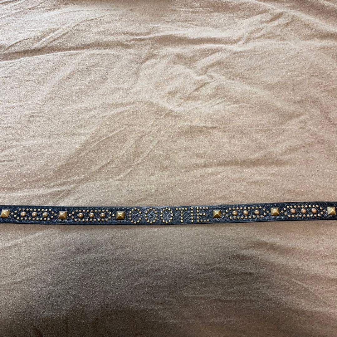 たかcootie クーティー スタッズベルト 真鍮 バスケットウィーブ M