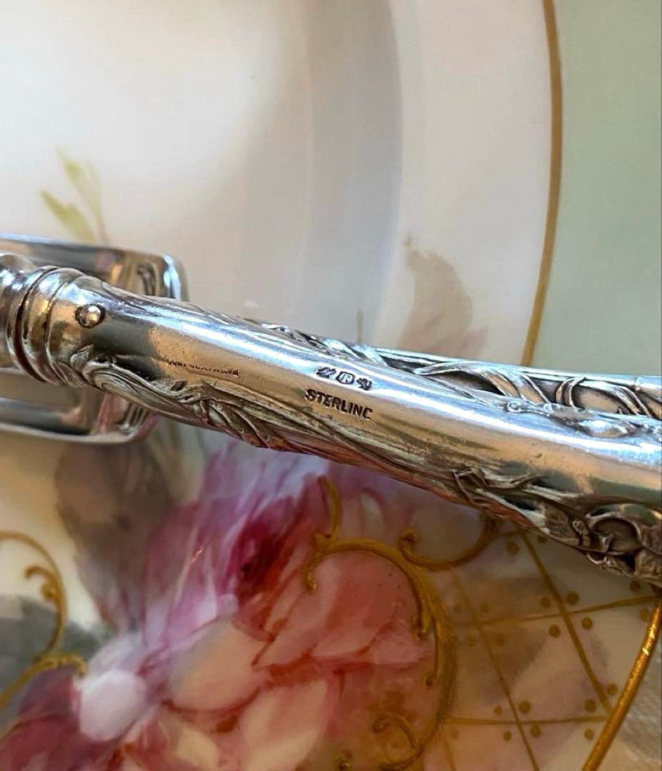 【米国／リード＆バートン】純銀／カトラリー 「５つの花」３本セット×2組