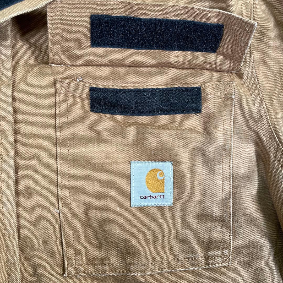 星形タグ◆80s carhartt【XL】シベリアンパーカー ダック地 ファー