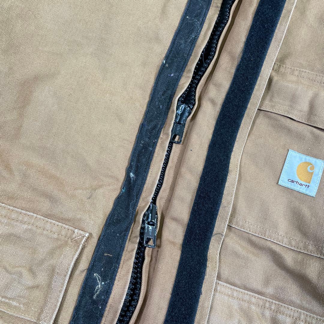 星形タグ◆80s carhartt【XL】シベリアンパーカー ダック地 ファー