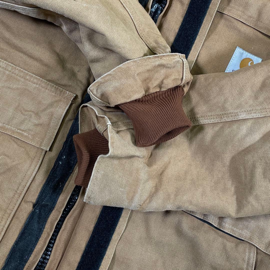 星形タグ◆80s carhartt【XL】シベリアンパーカー ダック地 ファー
