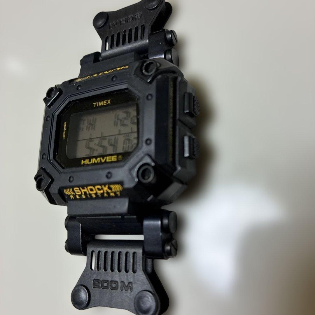 か*の様 TIMEX HUMVEE デジタル腕時計 クラシック　ブラック　美品