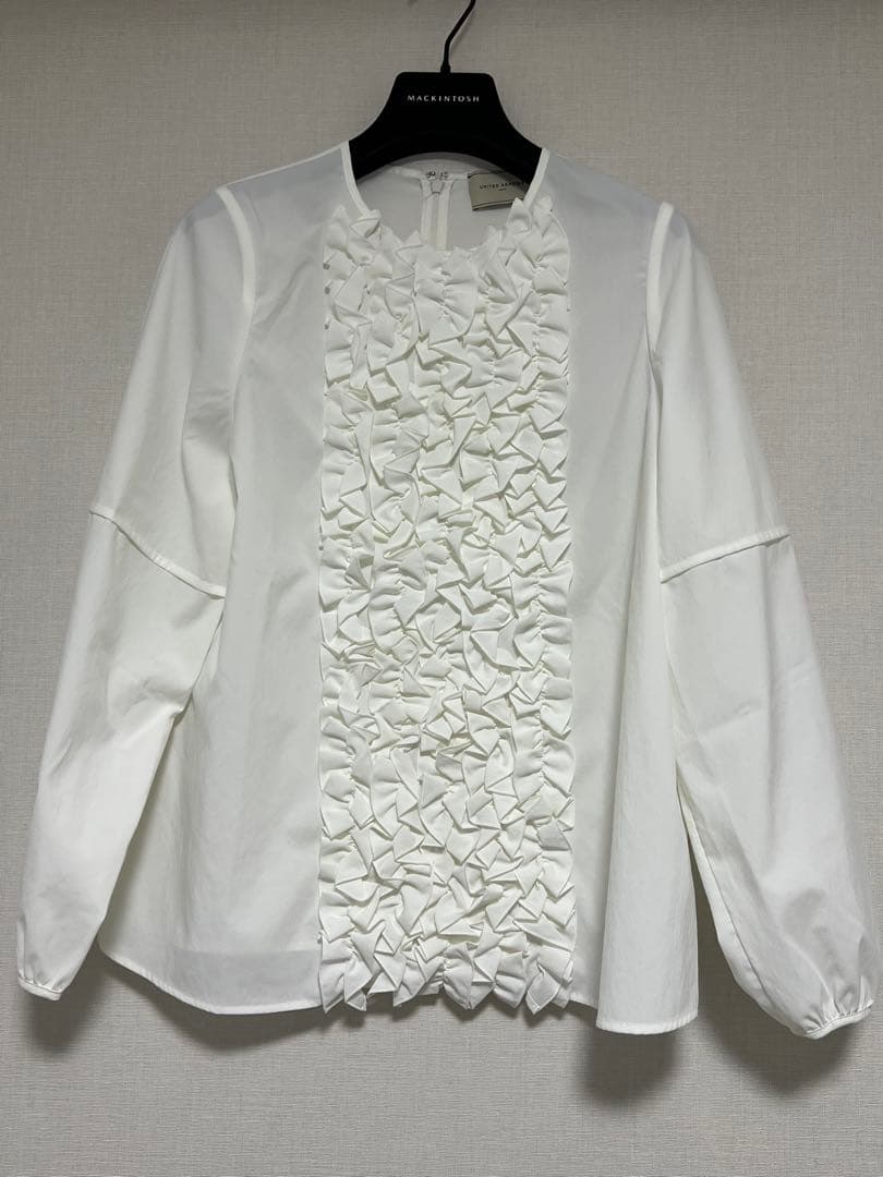 UNITED ARROWS フリル長袖シャツ リッチフリルブラウス