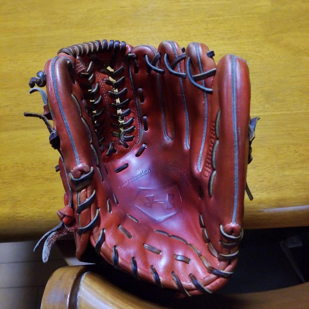 Under Armour 硬式野球グローブ オレンジ