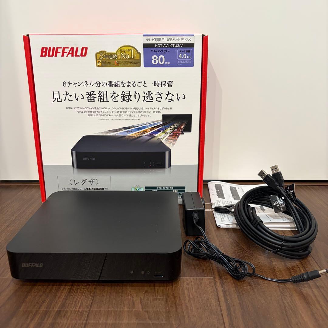 BUFFALO タイムシフト対応 4TB HDD HDT-AV4.0TU3/V