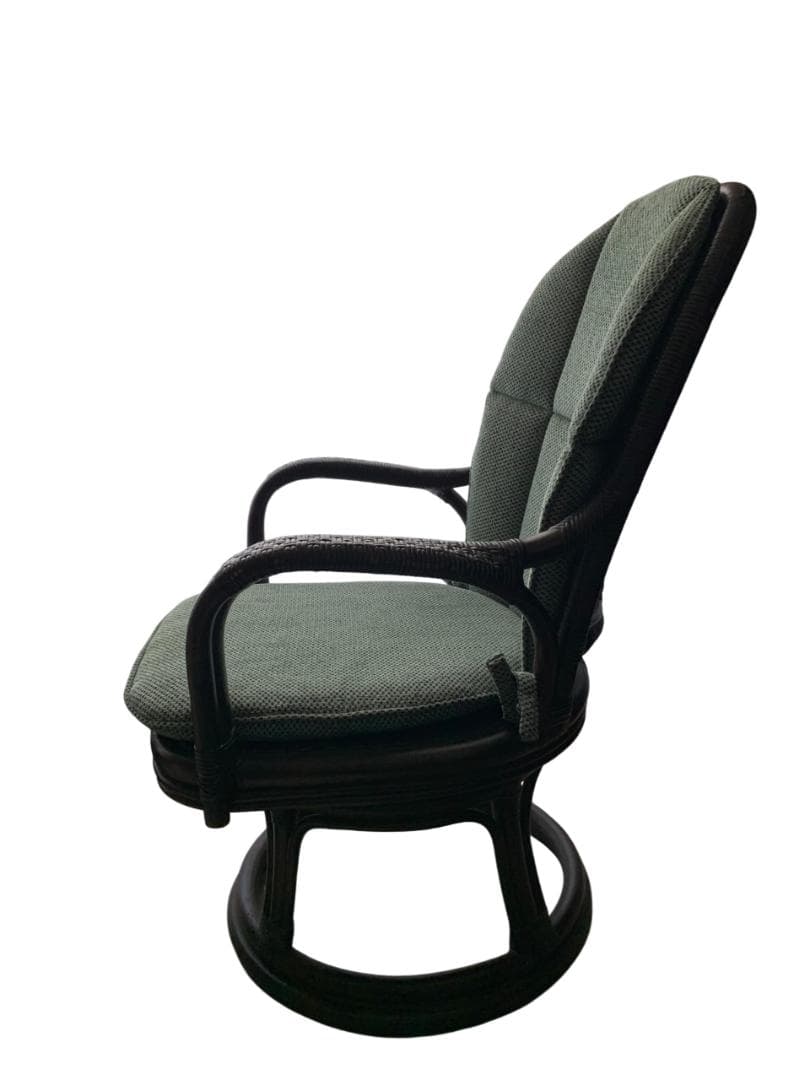 カザマ オリッサ ハイバックシーベルチェア ラタン 回転式