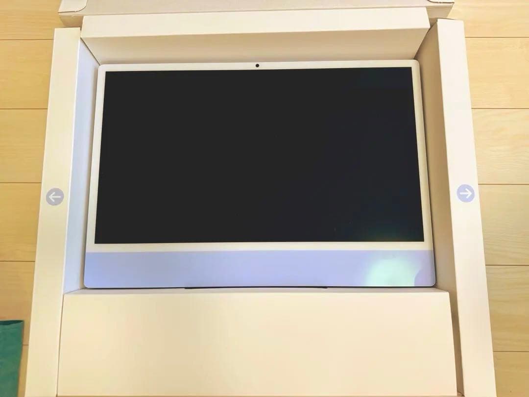 【中古・美品】iMac 24インチ M4チップ 8コア 8コア　ブルー