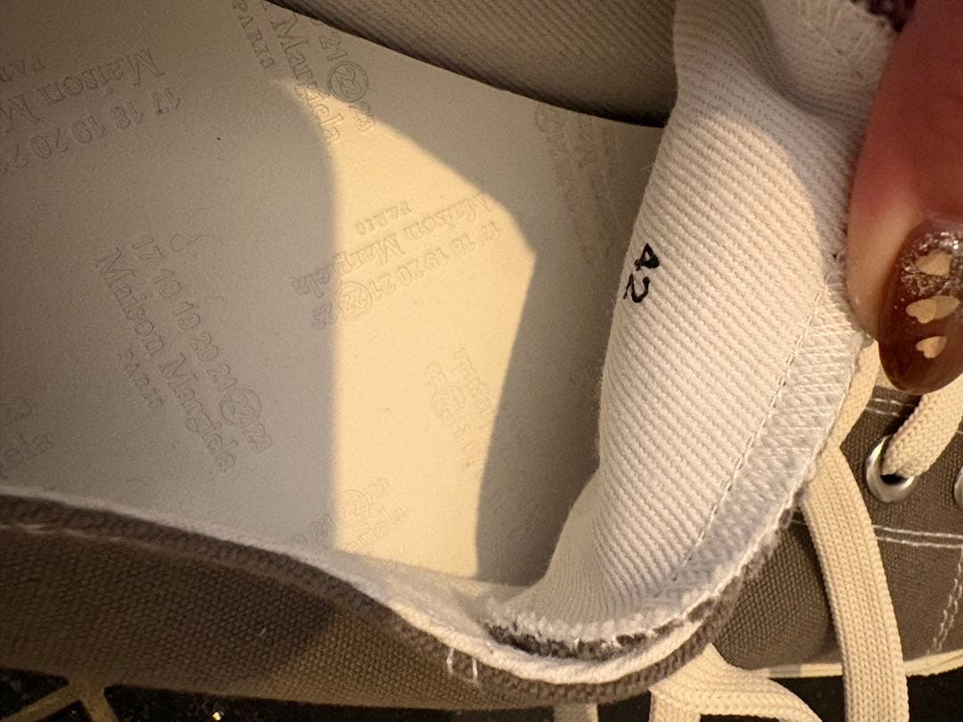 【新品未使用】Maison Margiela タビスニーカー グレー