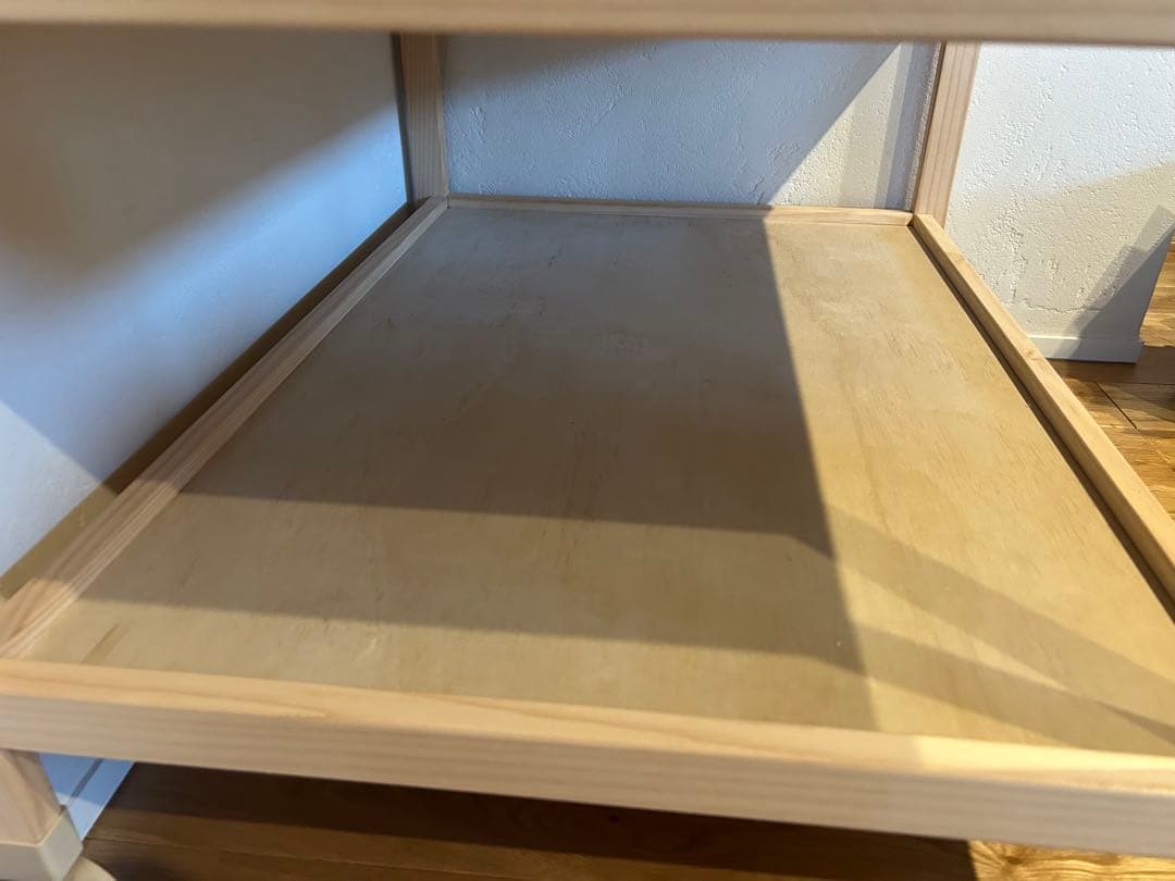 【最終価格※送料込み】木製 おむつ交換台 キャスター付 新生児