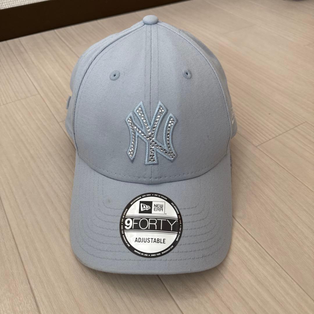 【new era】9forty ストーンキャップ　水色