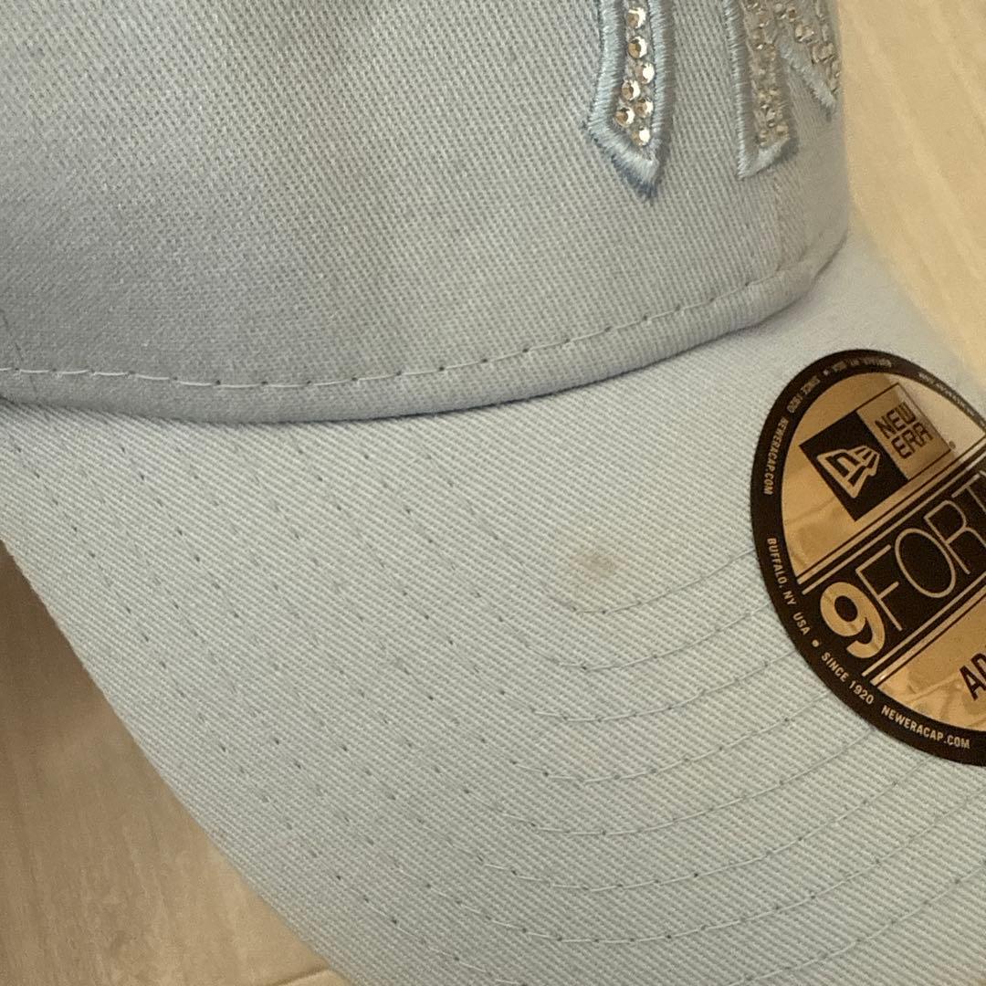 【new era】9forty ストーンキャップ　水色