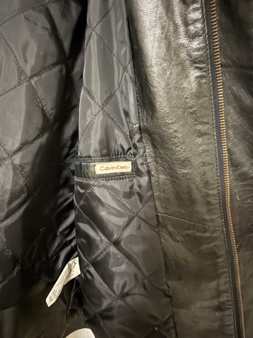   カルバンクライン シングル ライダース ジャケット