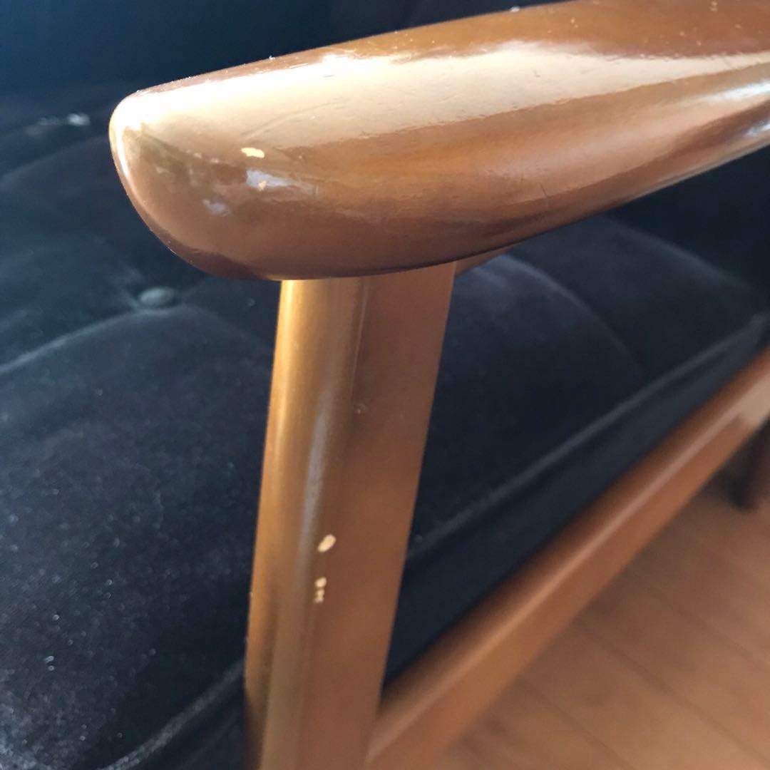 ※ジャンク※ カリモク/モケット限定色の黒 2シーター★オマケあり★