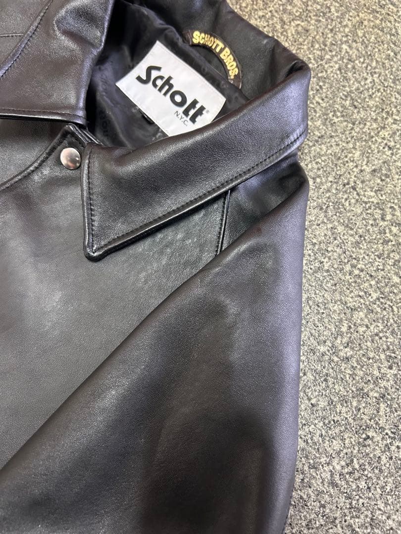 Schott BEAUTY&YOUTH 別注　レザー　コーチジャケット　Ovy