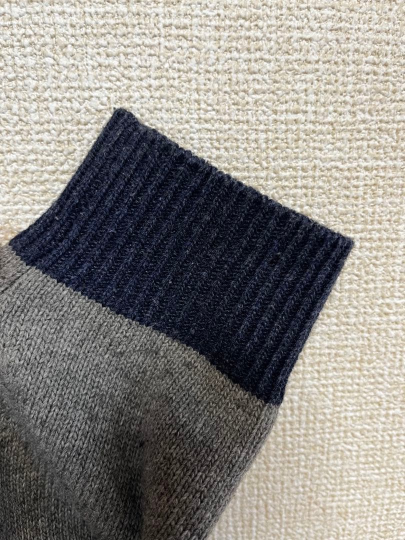 Woolrich ウールリッチ 羊刺繍 グレー ニット セーター メンズ M