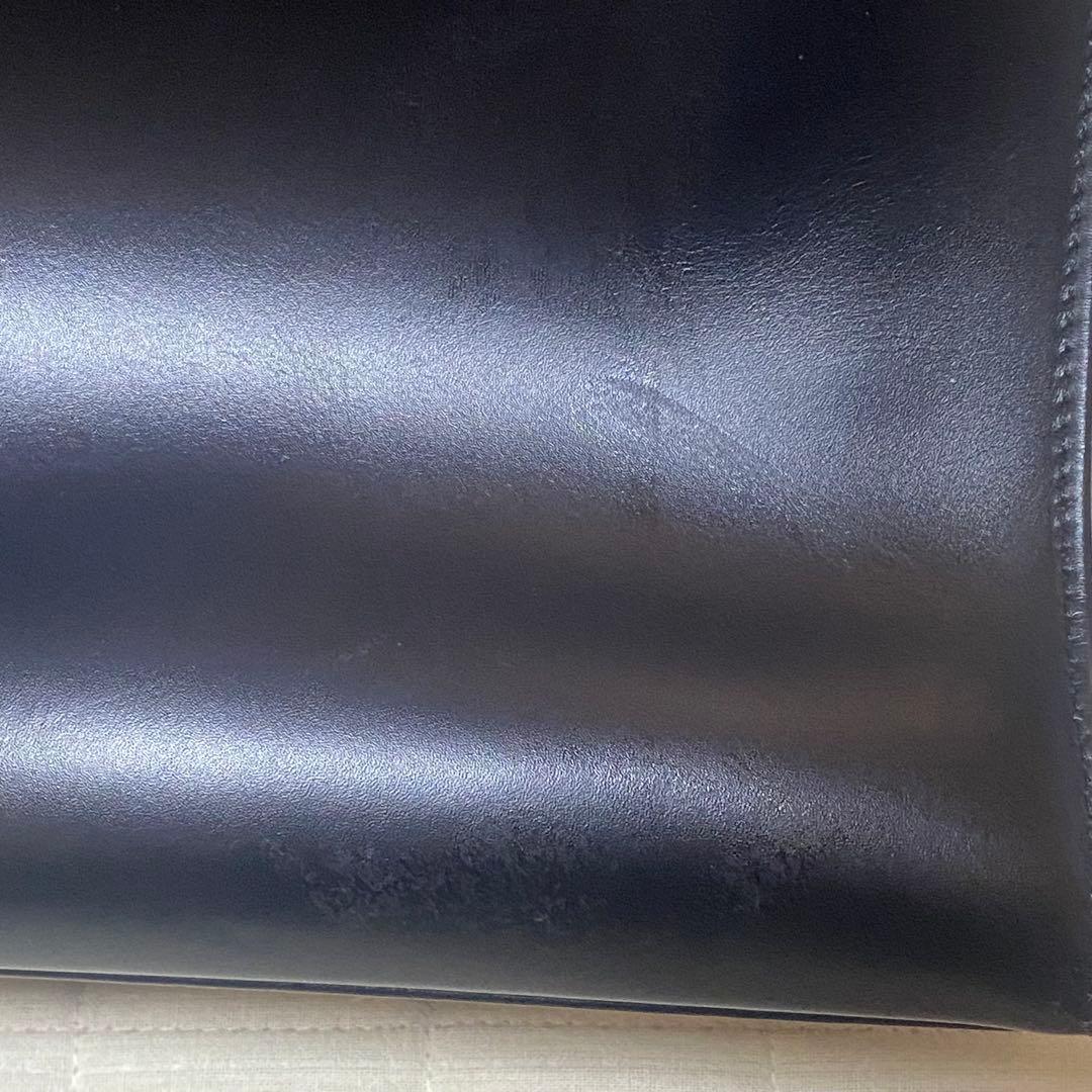 希少 ポーター メルツ ブラック レザー トートバッグ A4 PC 通勤 通学