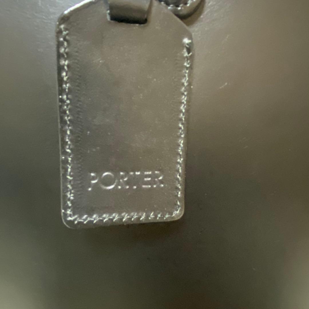 希少 ポーター メルツ ブラック レザー トートバッグ A4 PC 通勤 通学