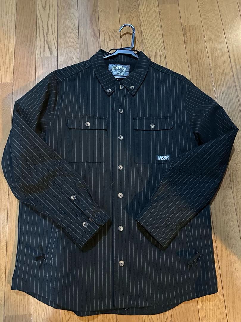 【天パー】VESP スノーボードウェア 上下セット ブラック ストライプ