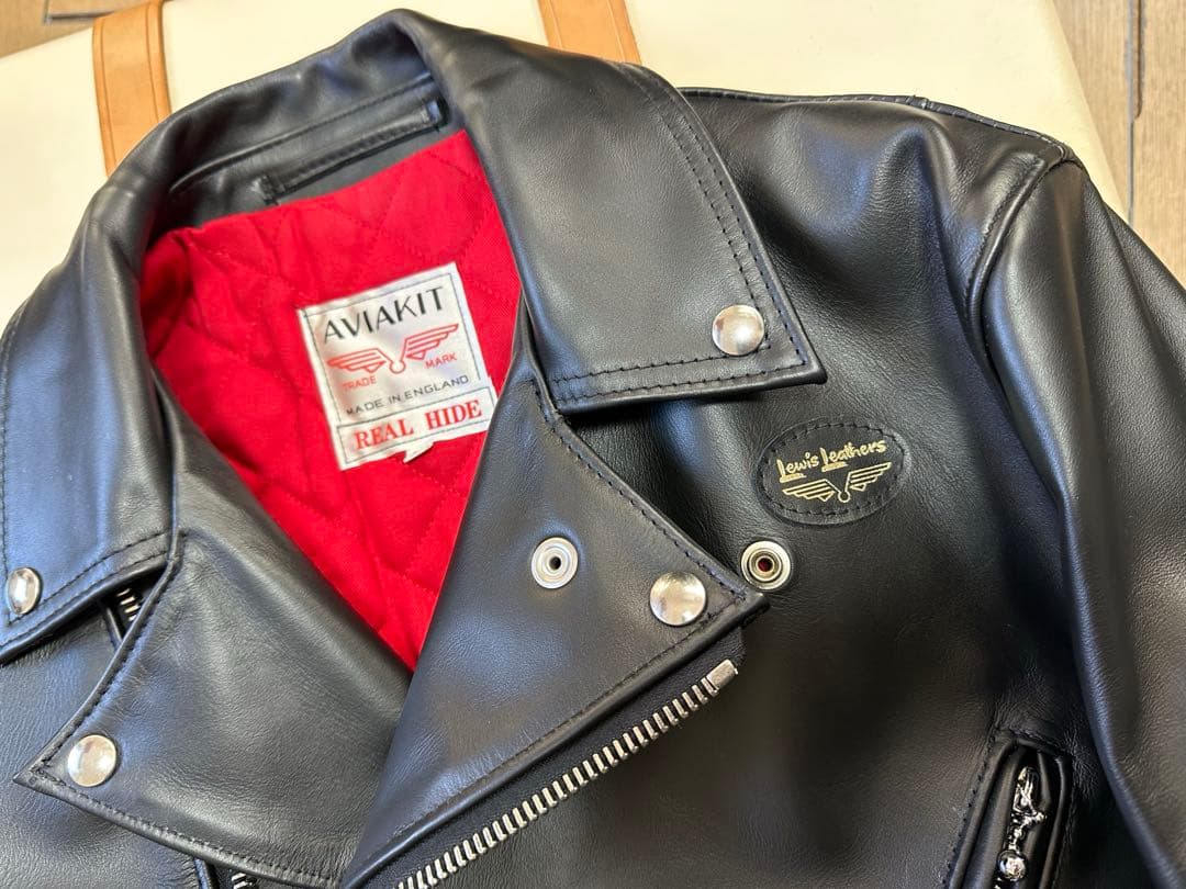 極美品★ルイスレザー★ギャランティ付★441TH★サイクロン★ホースハイド★