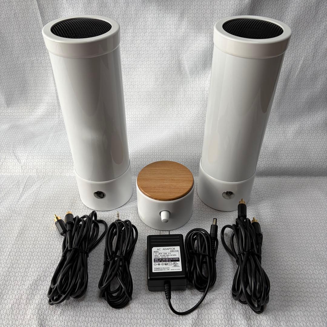 【タイムドメイン】myPod 8 ホワイト スピーカー＆アンプ（シロクマ）