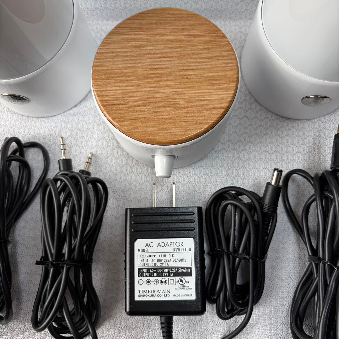 【タイムドメイン】myPod 8 ホワイト スピーカー＆アンプ（シロクマ）