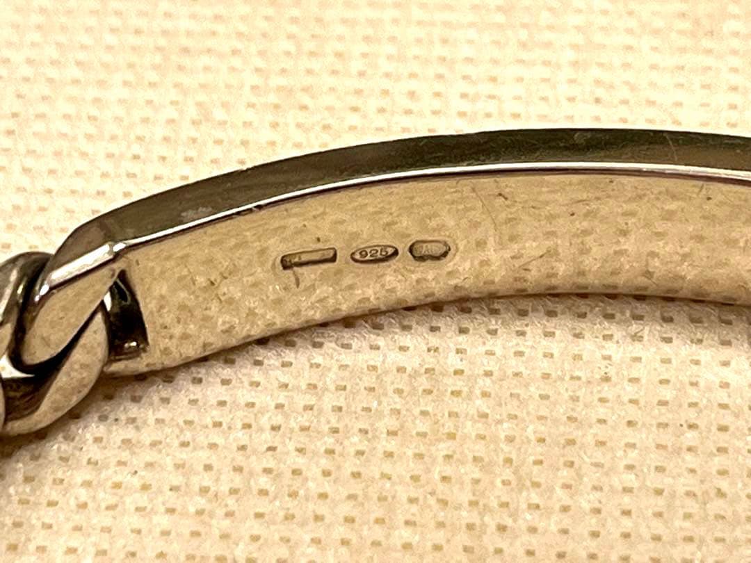 UNO-A-ERRE ウノアエレ 925 メンズ ブレスレット　約19cm