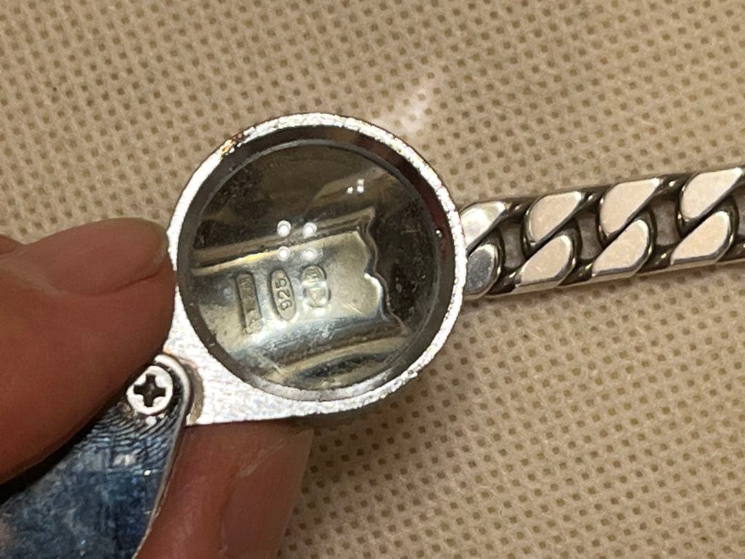 UNO-A-ERRE ウノアエレ 925 メンズ ブレスレット　約19cm