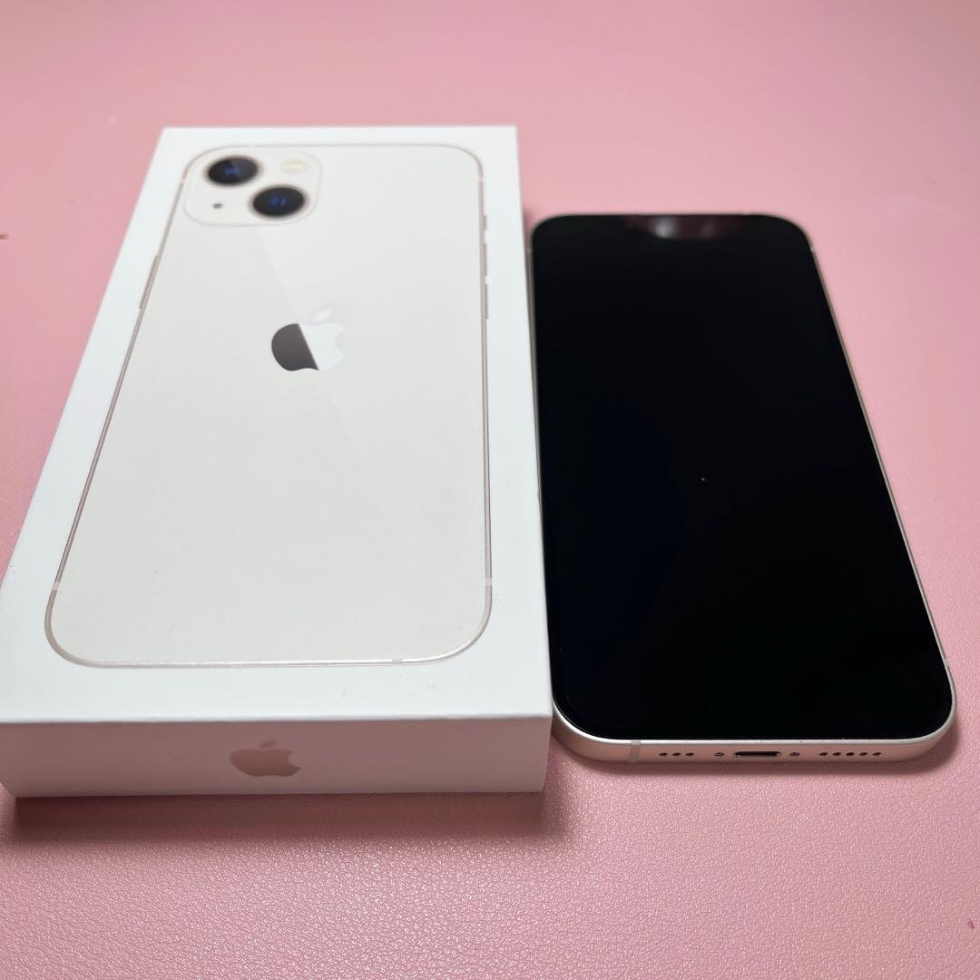 iPhone13 256GB SIMフリー スターライト 純正バッテリー100％