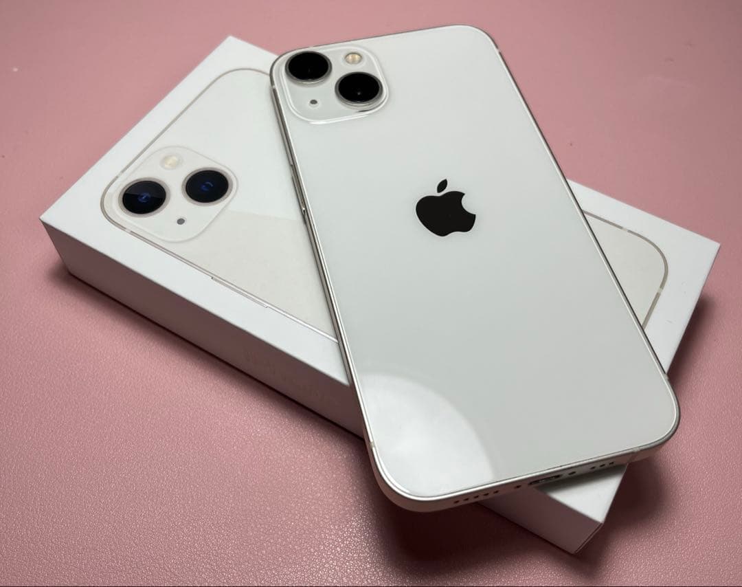 iPhone13 256GB SIMフリー スターライト 純正バッテリー100％