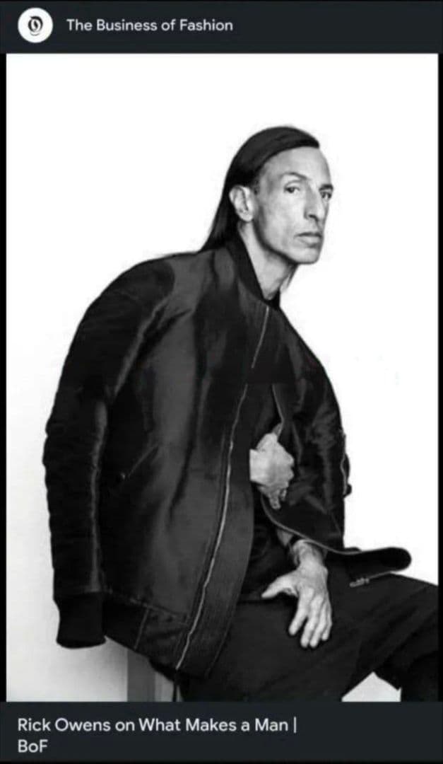 ゴ*ス様 稀少極美　リックオウエンス　カーフレザー　グース　パデッド　ボンバー