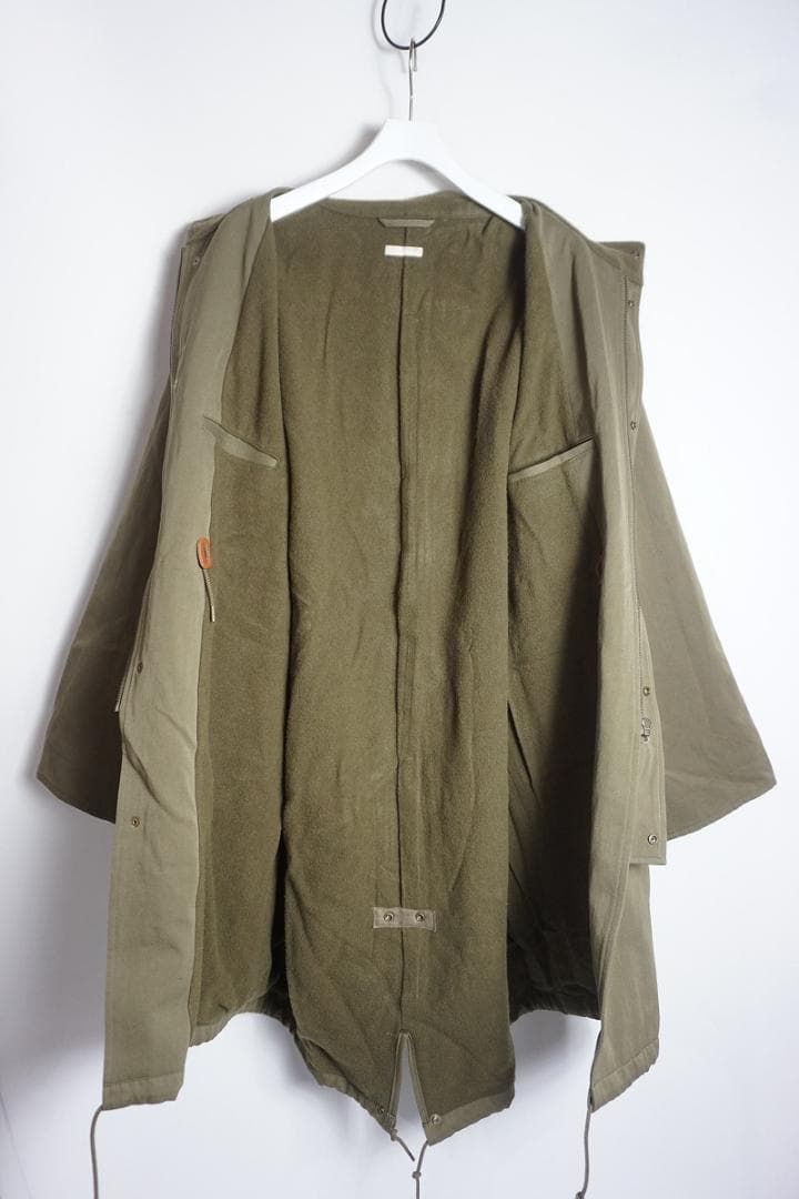 美品 ULTERIOR ミリタリー モッズ バルカラー コート 425O▲