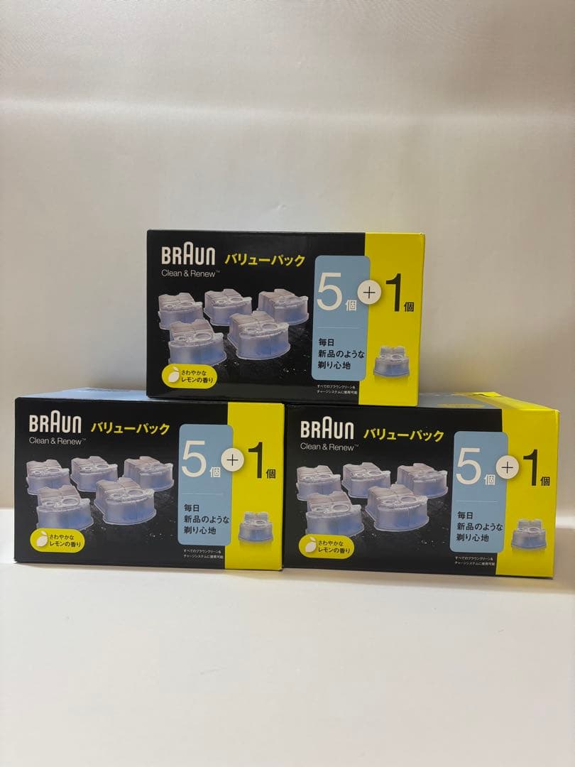 BRAUN Clean & Renew 5個+1個　3箱セット　　ブラウン洗浄液